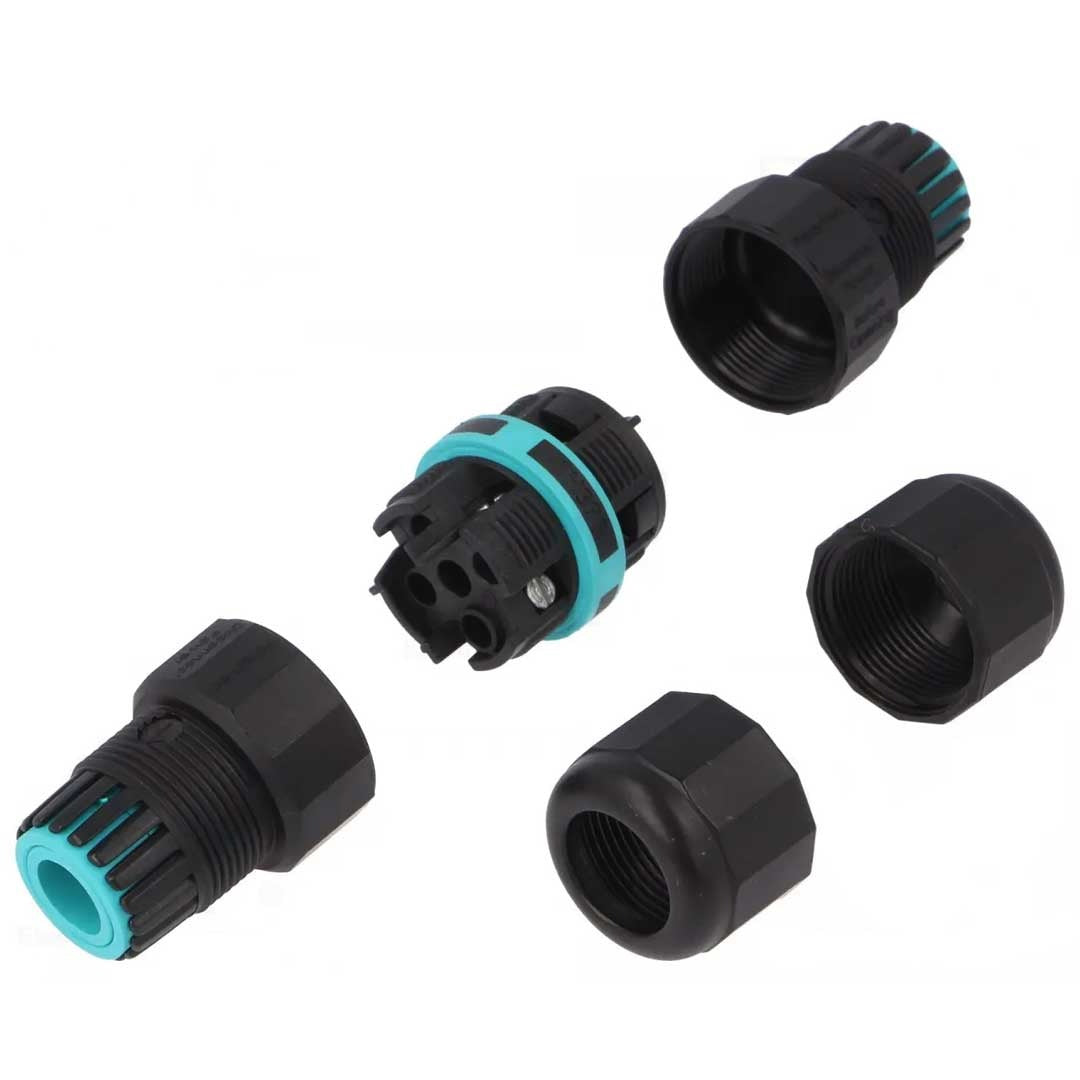 4 aderige kabelverbinder - schroefconnector - waterdicht IP68 - Premium 4 aderige kabelverbinder - schroefconnector - waterdicht IP68 - Premium